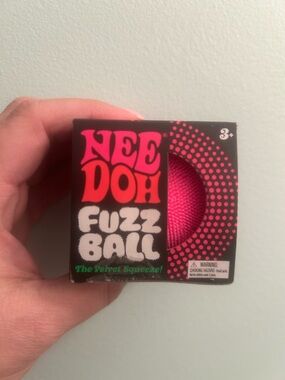 Needoh Fuzz Ball Toy - Pink